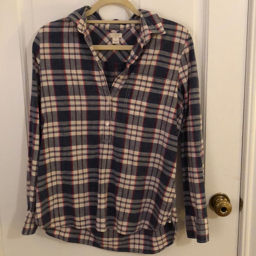 J. Crew plaid flannel